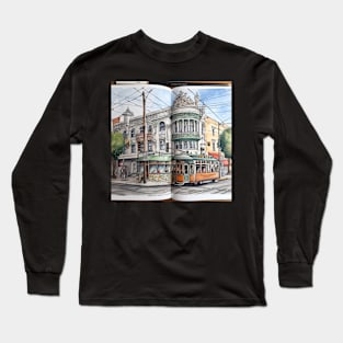 Oakland city drawing Long Sleeve T-Shirt